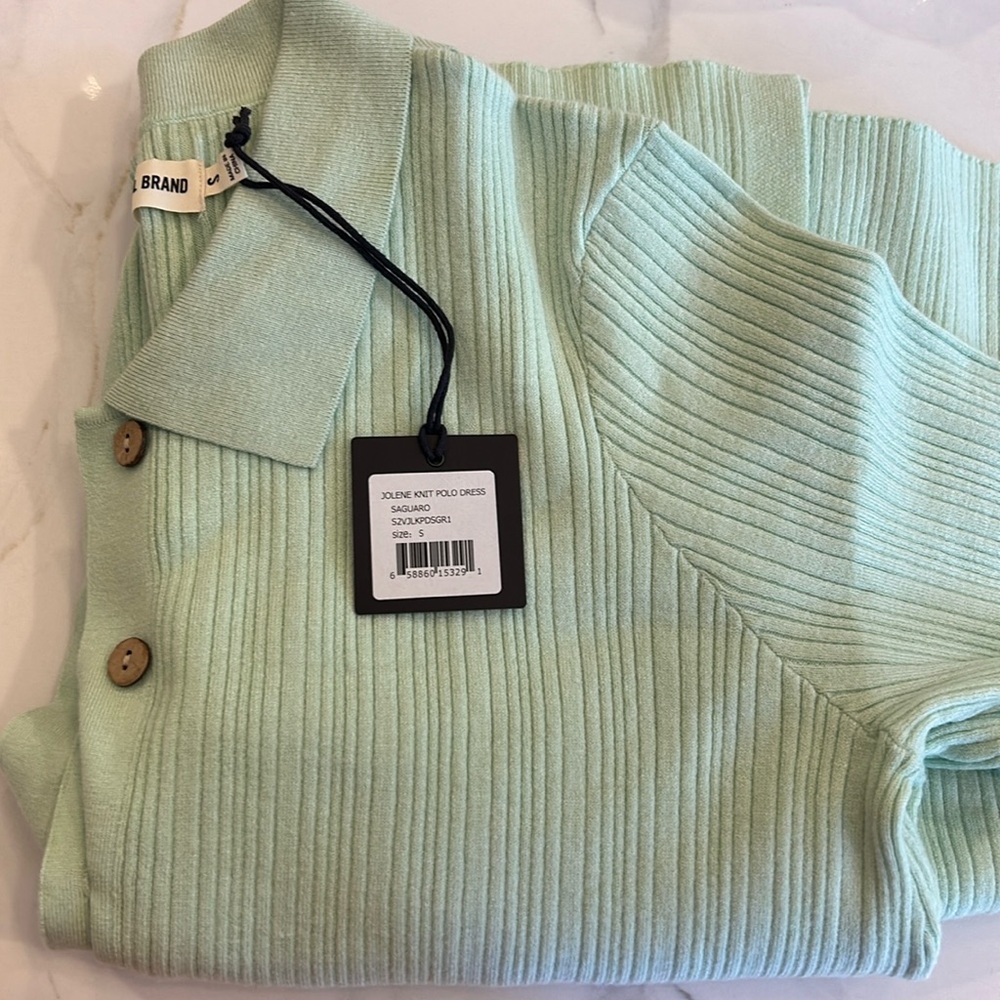 New Jolene Knit Polo Dress in Saguaro, Small